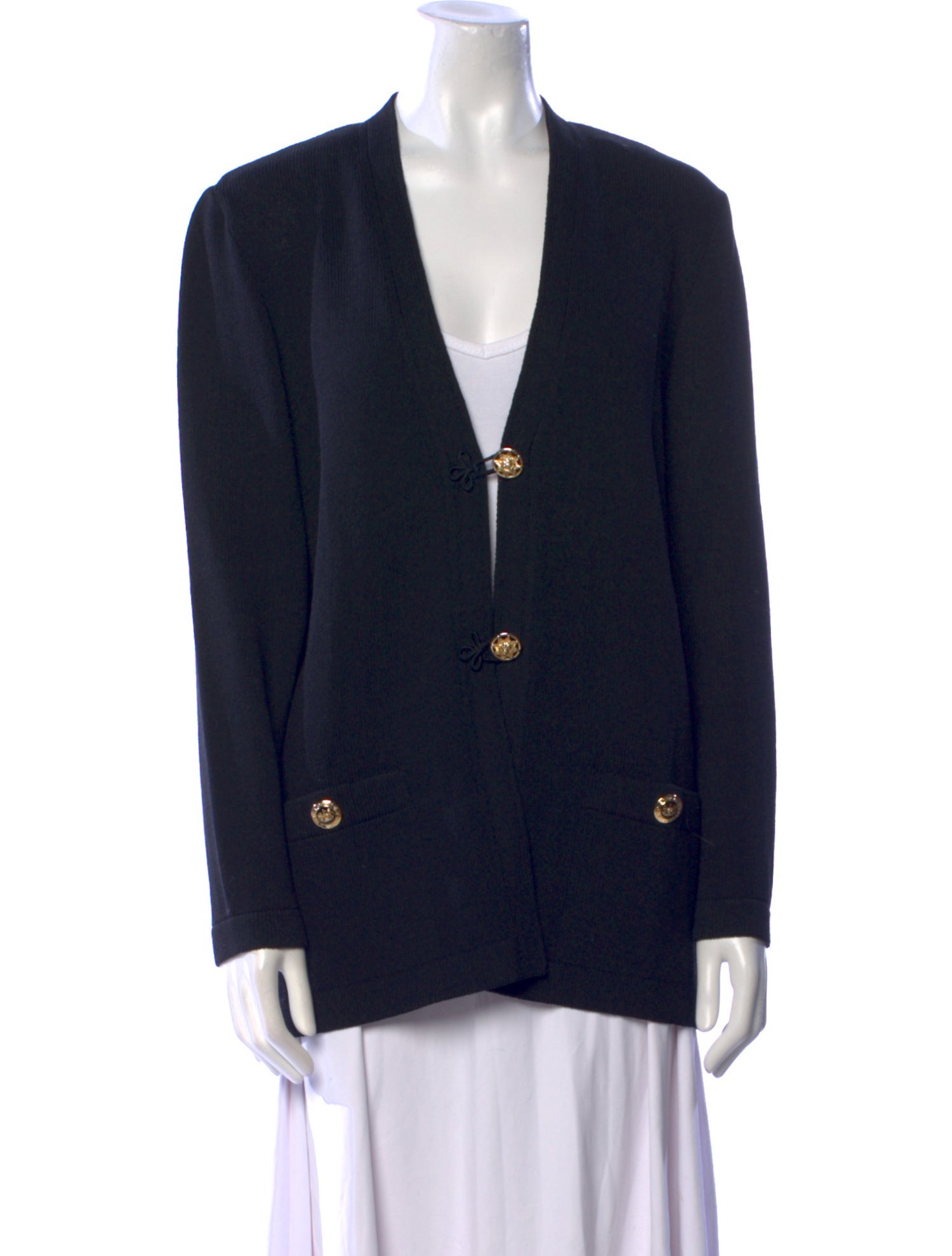 St. John Wool V-Neck Sweater