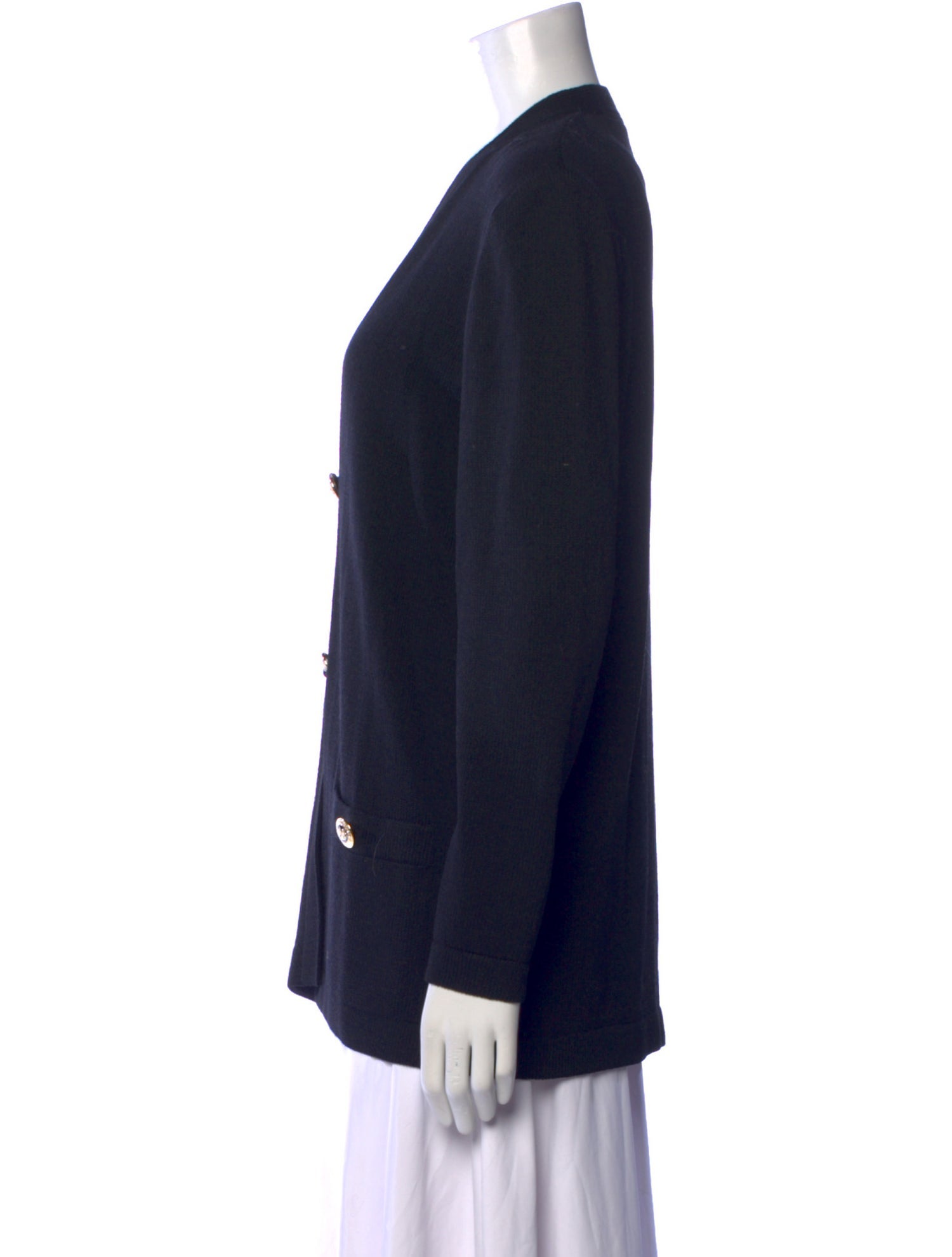 St. John Wool V-Neck Sweater