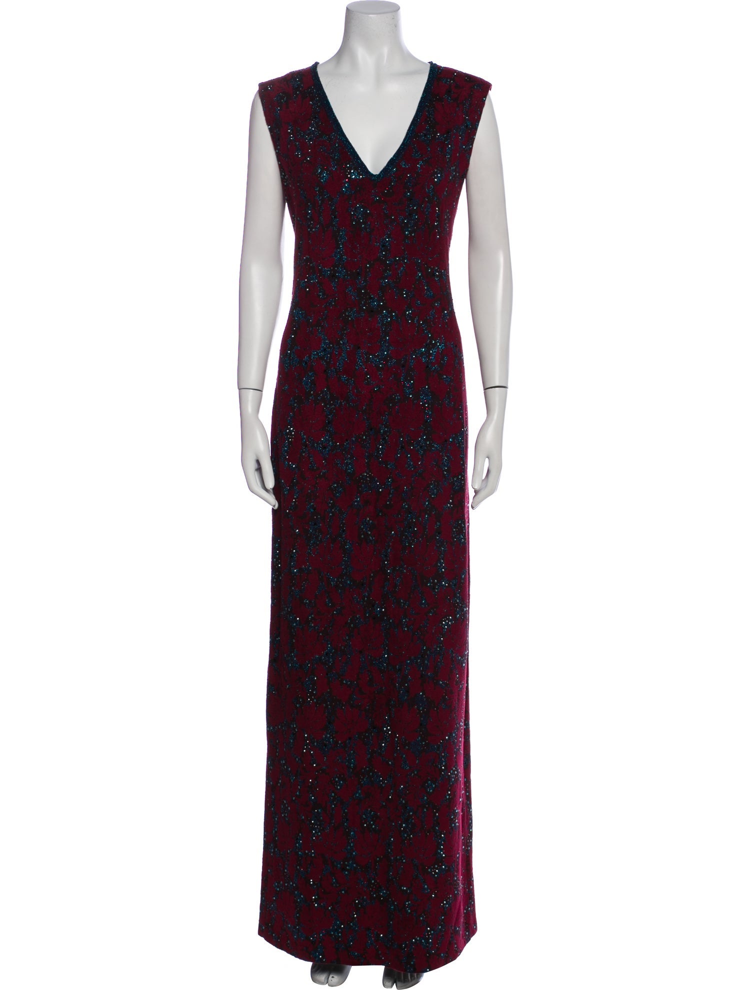 St. John Printed Long Dress