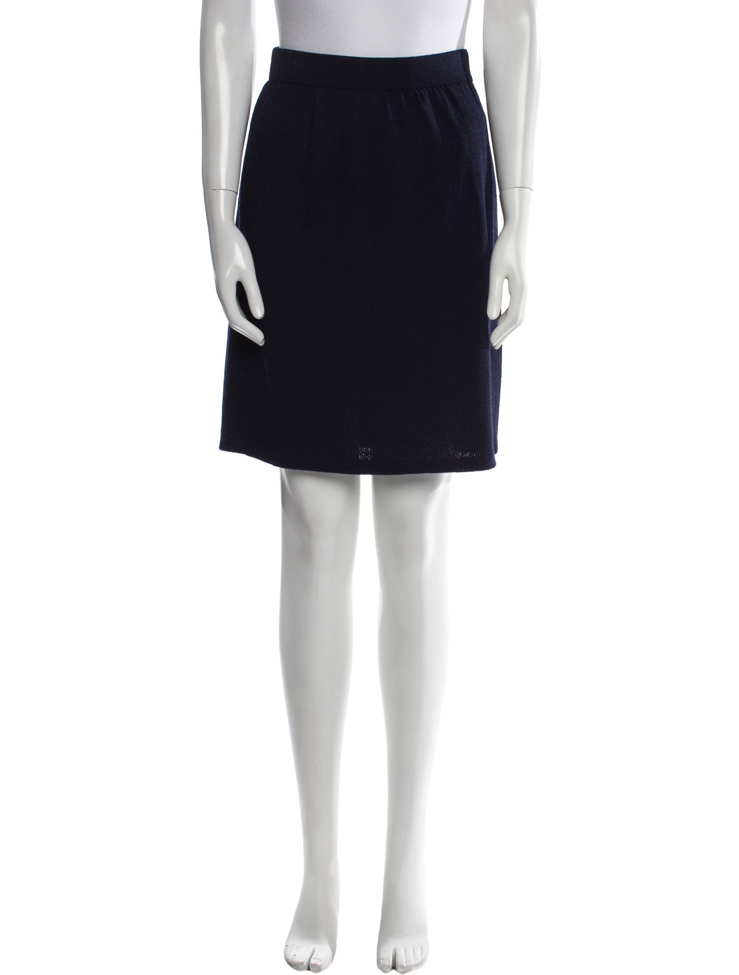 St. John Studded Accents Knee-Length Skirt