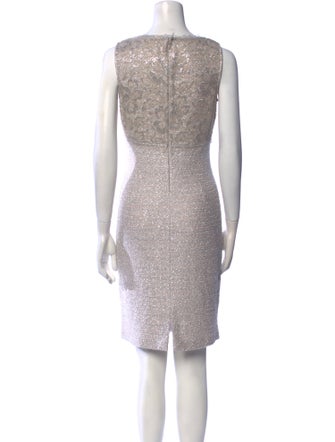 St. John V-Neck Knee-Length Dress