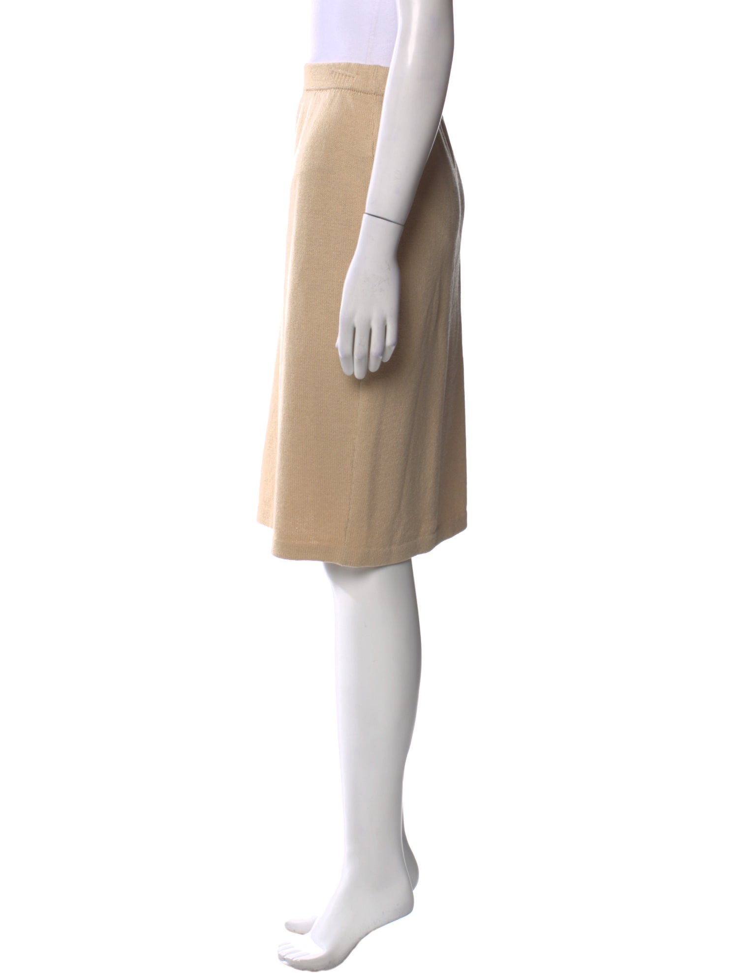 St. John Cutout Accent Knee-Length Skirt