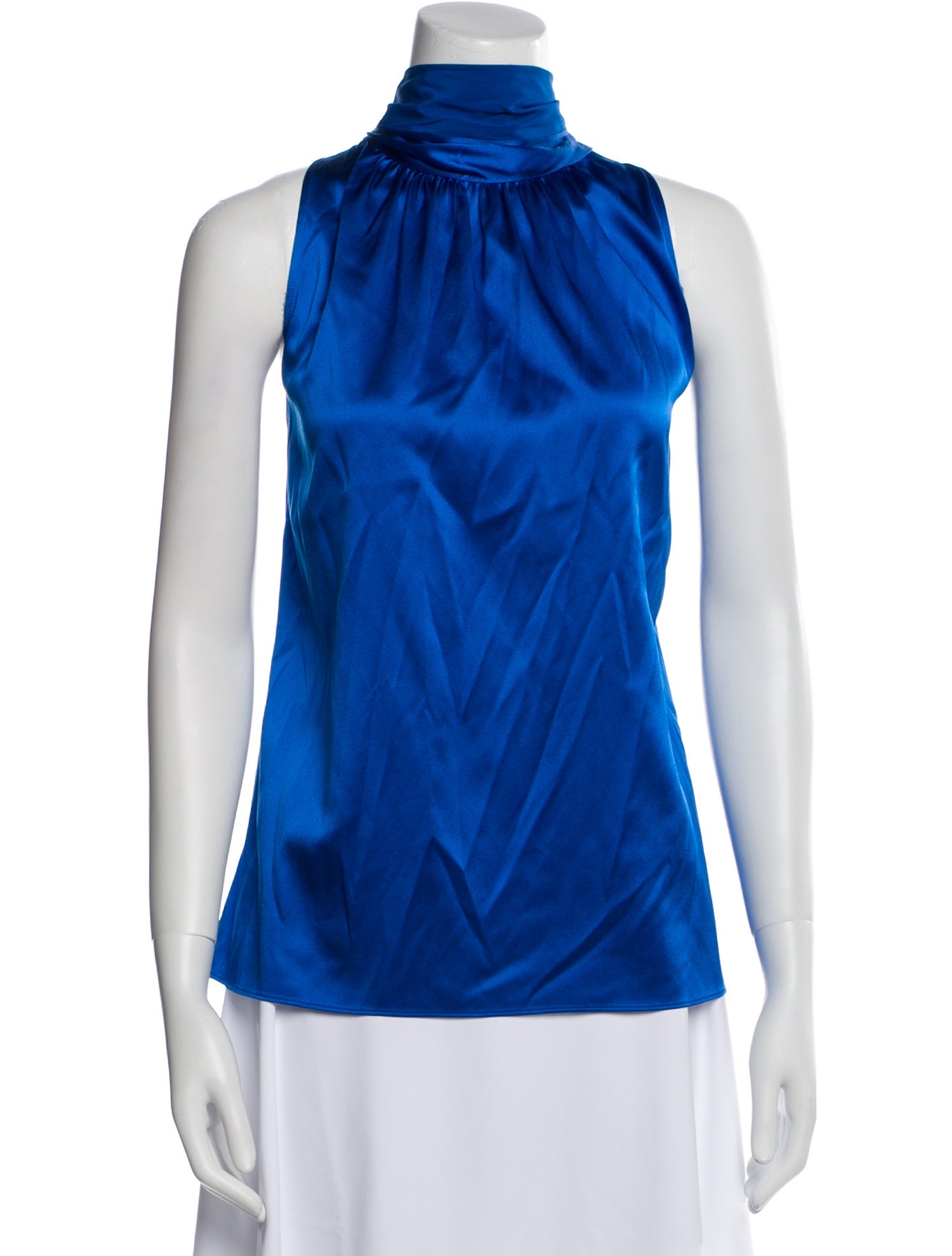 St. John Silk Turtleneck Blouse