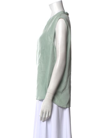 St. John V-Neck Sleeveless Blouse