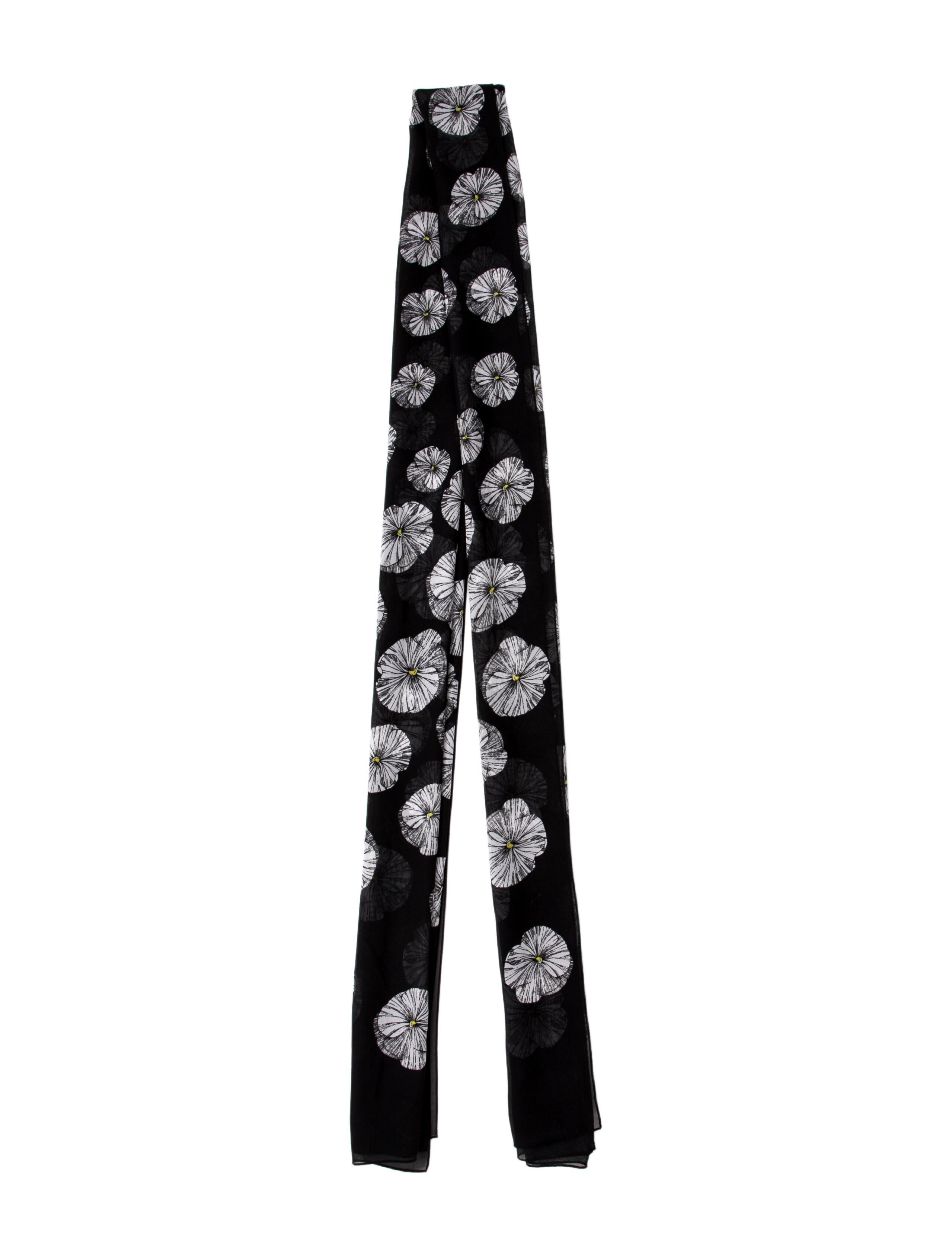 St. John Floral Print Scarf