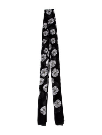 St. John Floral Print Scarf
