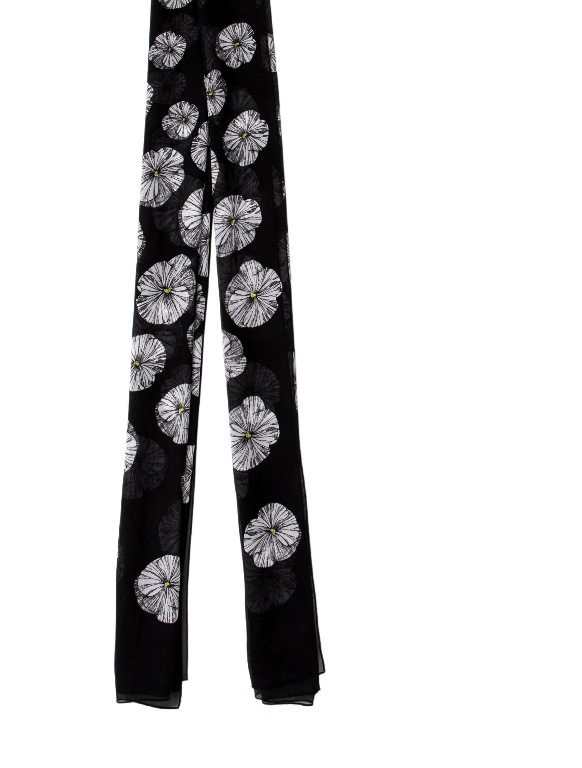 St. John Floral Print Scarf