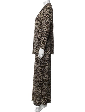St. John Evening Animal Print Dress Set
