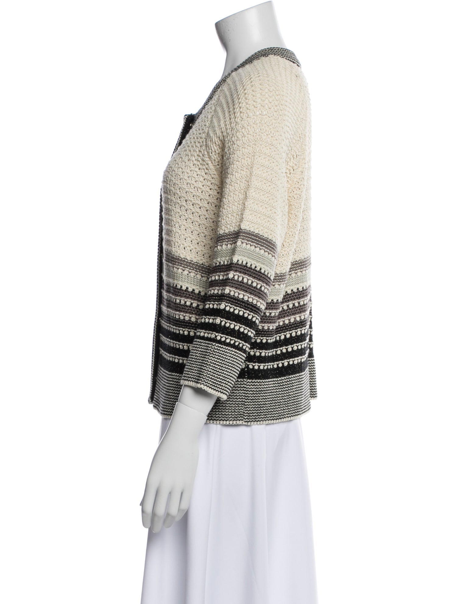 St. John Wool Printed Evening Jacket