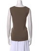 St. John Scoop Neck Sleeveless Top