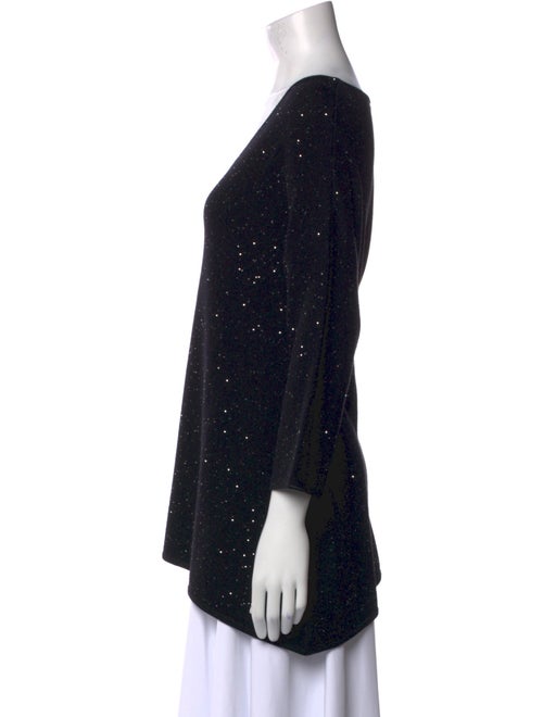 St. John Wool V-Neck Top