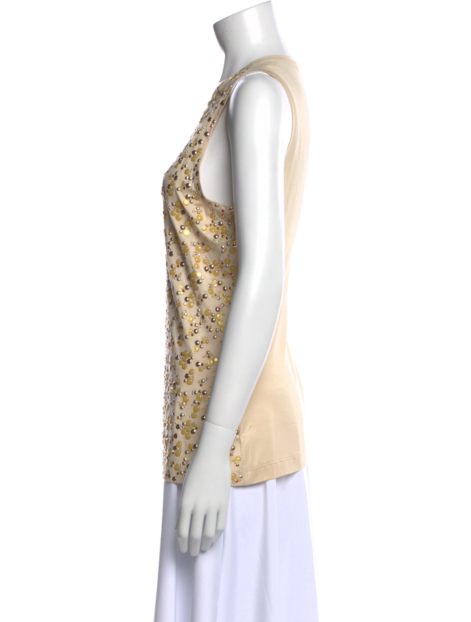 St. John Floral Print Scoop Neck Top w/ Tags