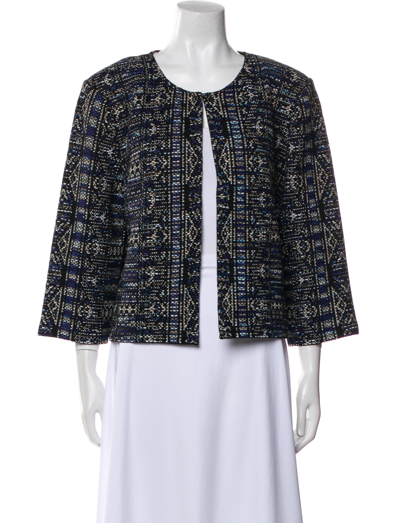 St. John Tweed Pattern Jacket