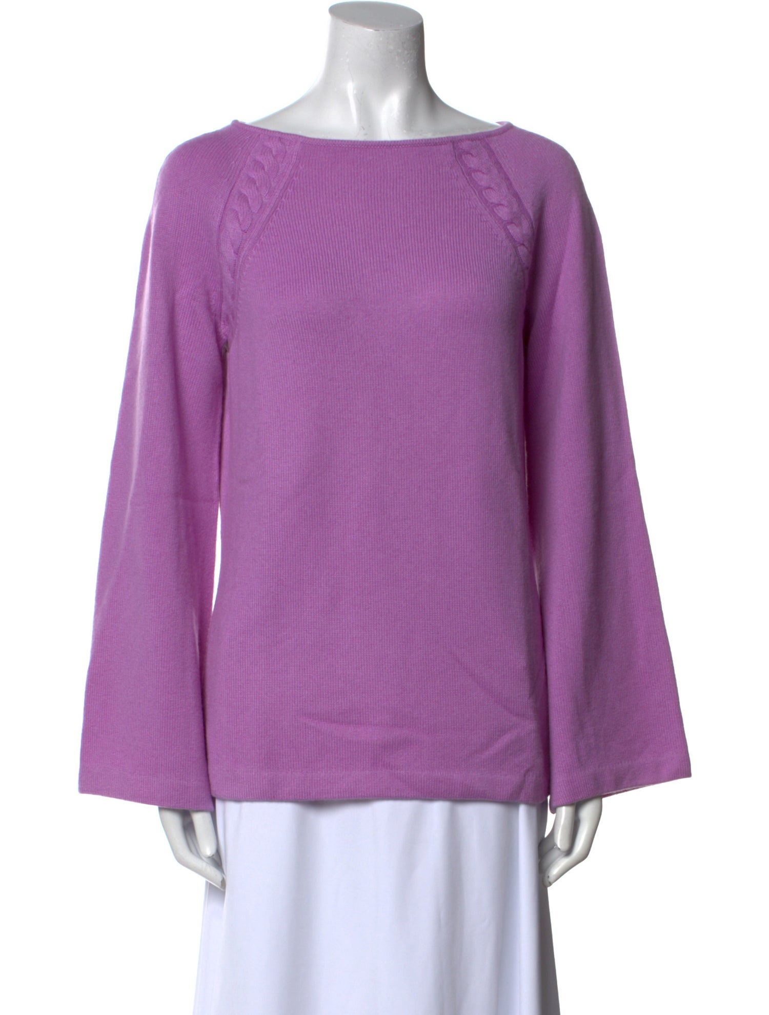 St. John Cashmere Bateau Neckline Sweater