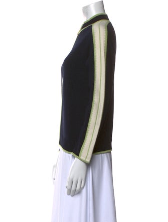 St. John Cashmere Colorblock Pattern Sweater