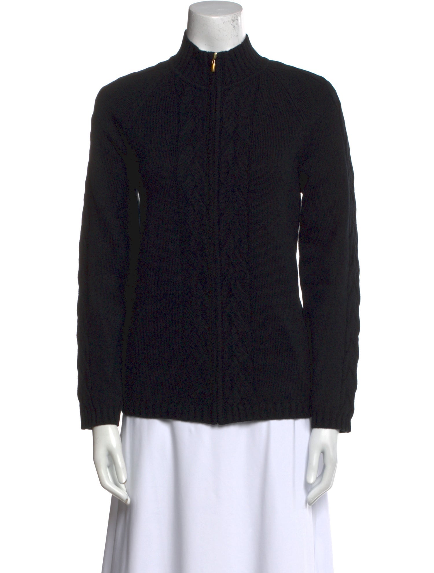 St. John Cashmere Mock Neck Sweater
