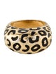 St. John Enamel Leopard Print Ring