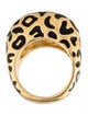 St. John Enamel Leopard Print Ring