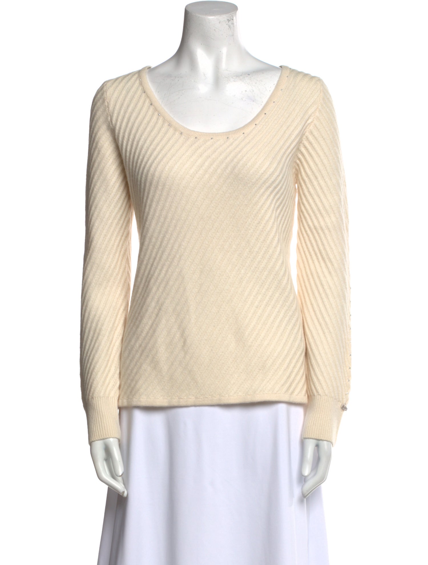 St. John Cashmere Scoop Neck Sweater