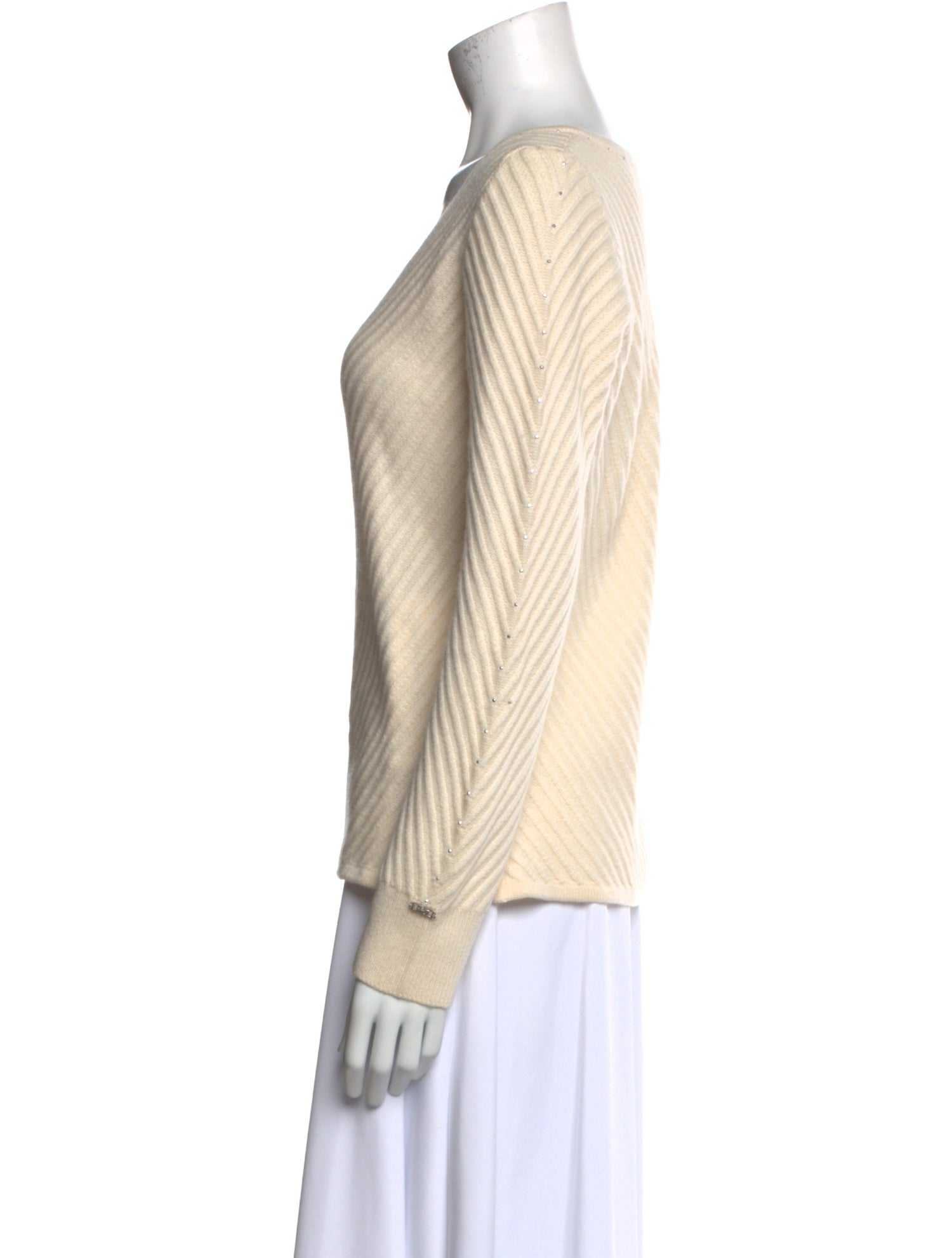 St. John Cashmere Scoop Neck Sweater