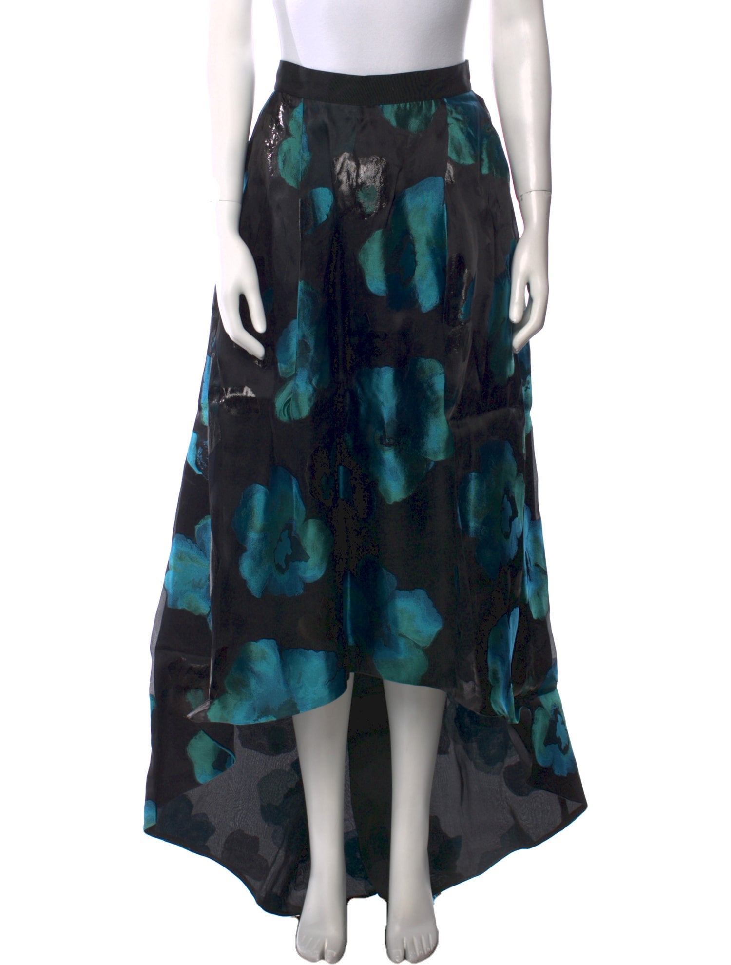 St. John Floral Print Long Skirt w/ Tags