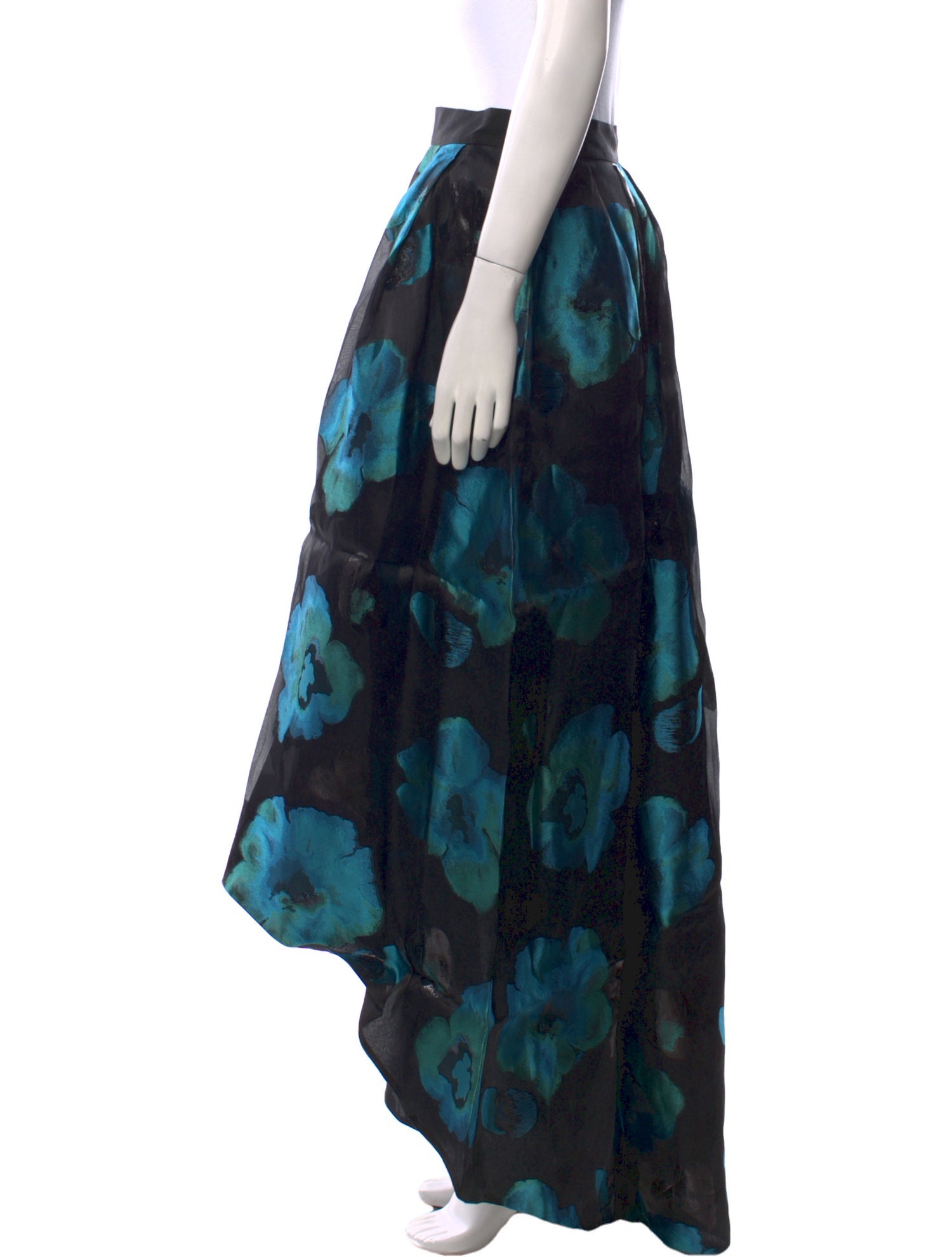 St. John Floral Print Long Skirt w/ Tags