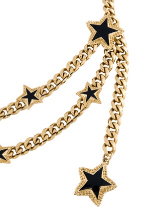 St. John Metal Chain-Link Accents Chain-Link Belt