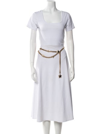 St. John Metal Chain-Link Accents Chain-Link Belt