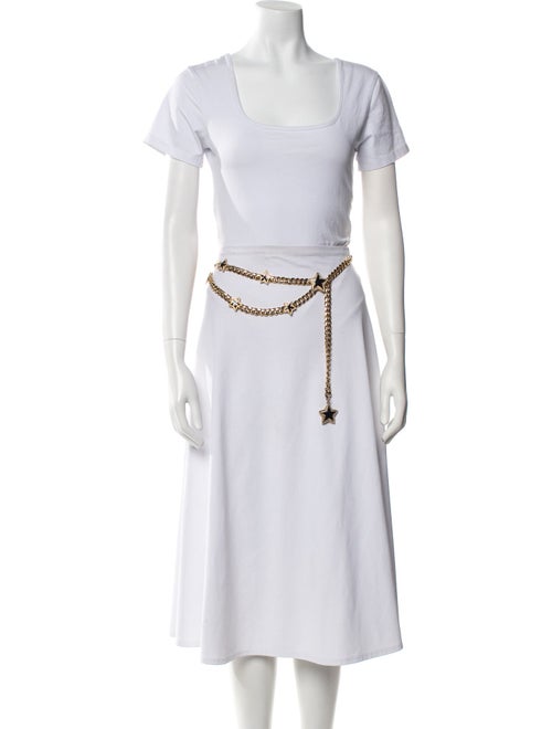 St. John Metal Chain-Link Accents Chain-Link Belt