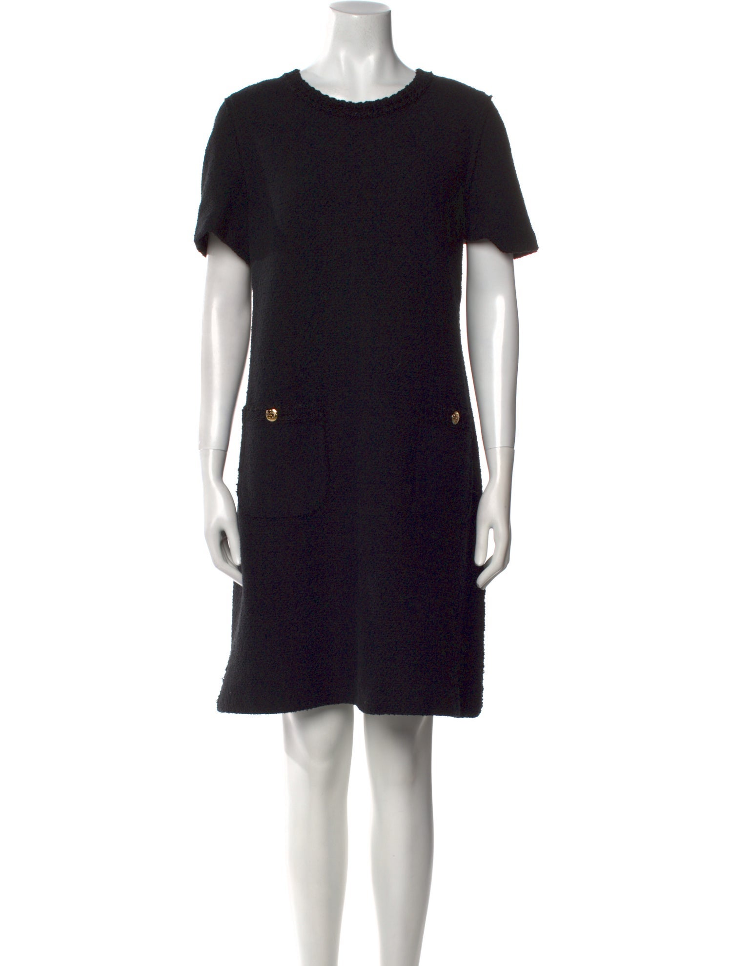 St. John Crew Neck Knee-Length Dress