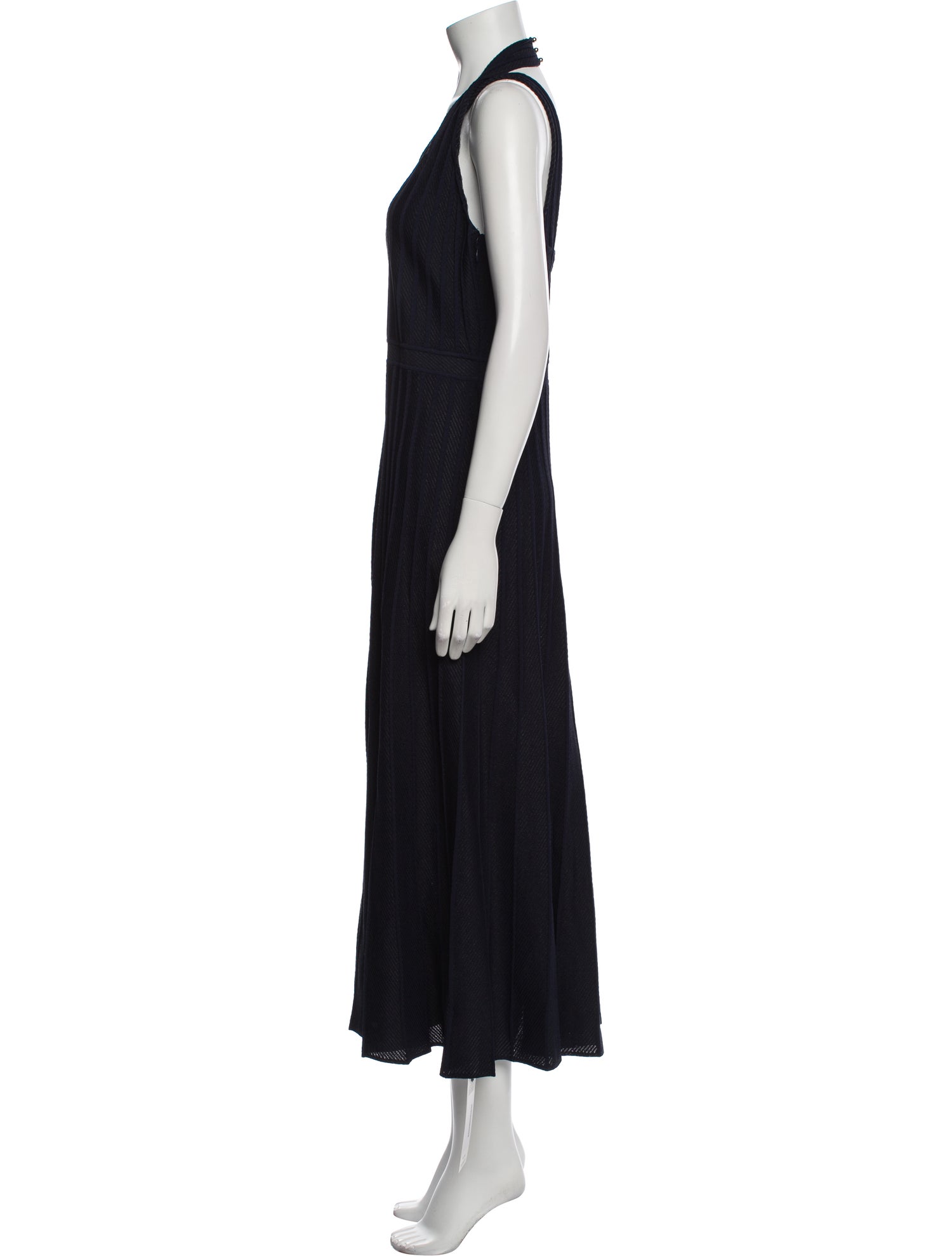 St. John V-Neck Long Dress