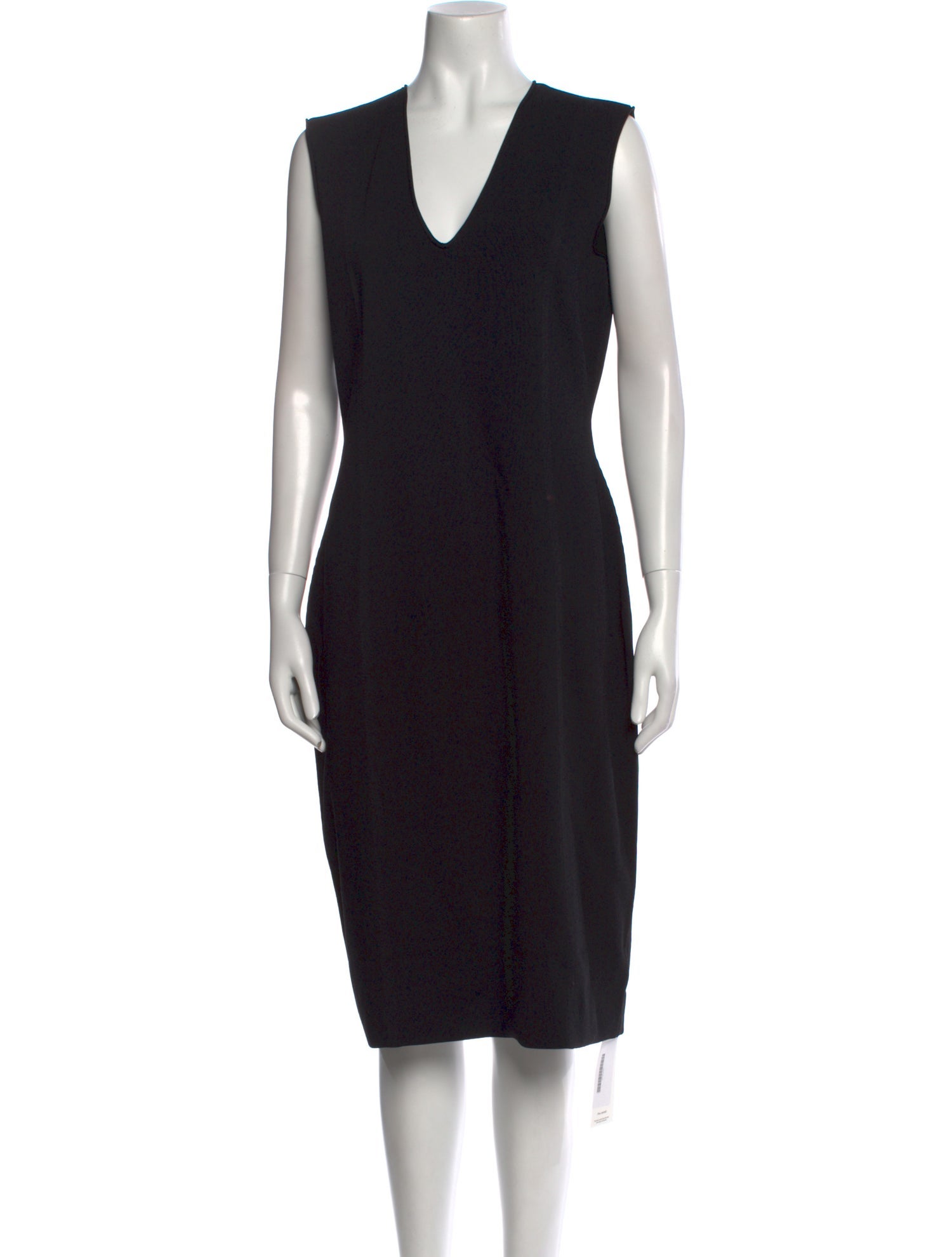 St. John V-Neck Midi Length Dress