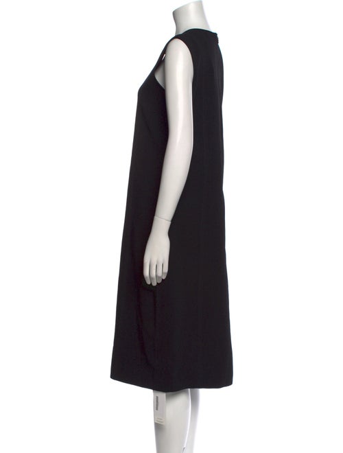 St. John V-Neck Midi Length Dress
