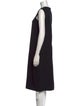 St. John V-Neck Midi Length Dress