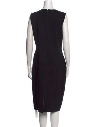 St. John V-Neck Midi Length Dress