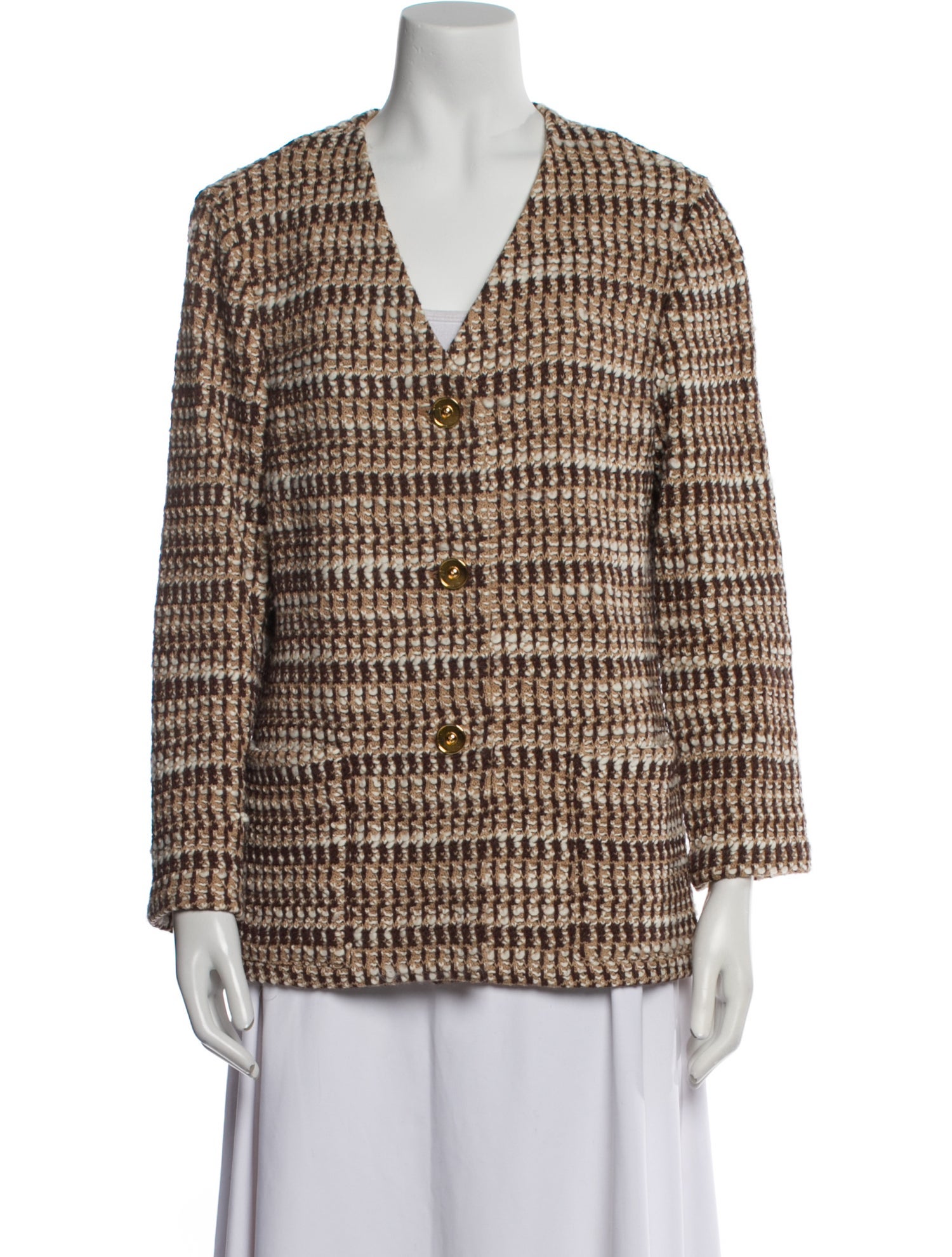 St. John Wool Printed Blazer