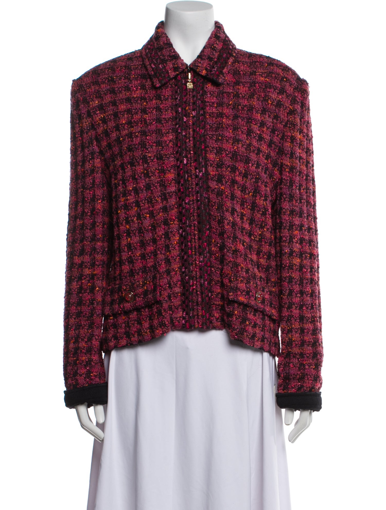 St. John Tweed Pattern Jacket w/ Tags