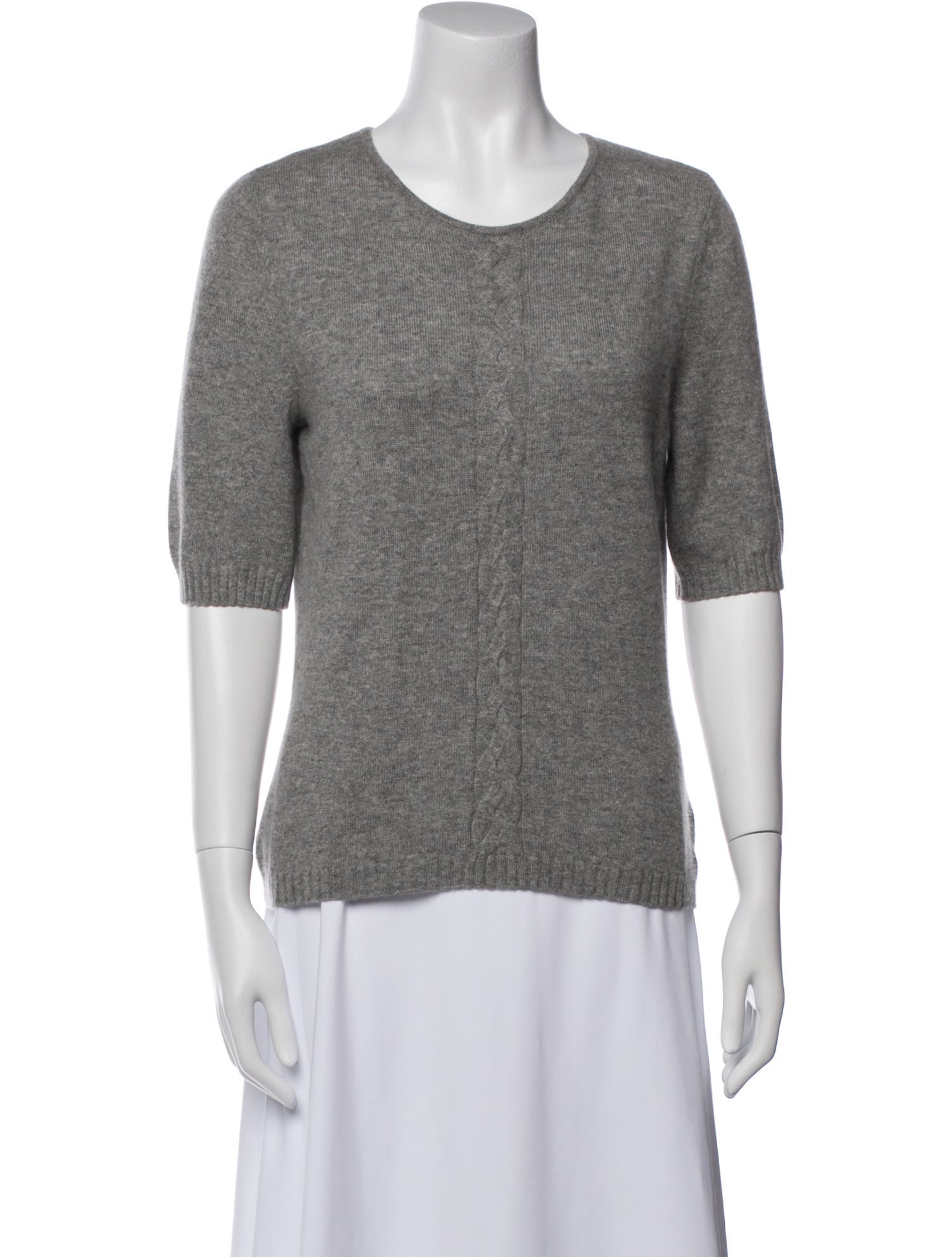 St. John Cashmere Crew Neck T-Shirt