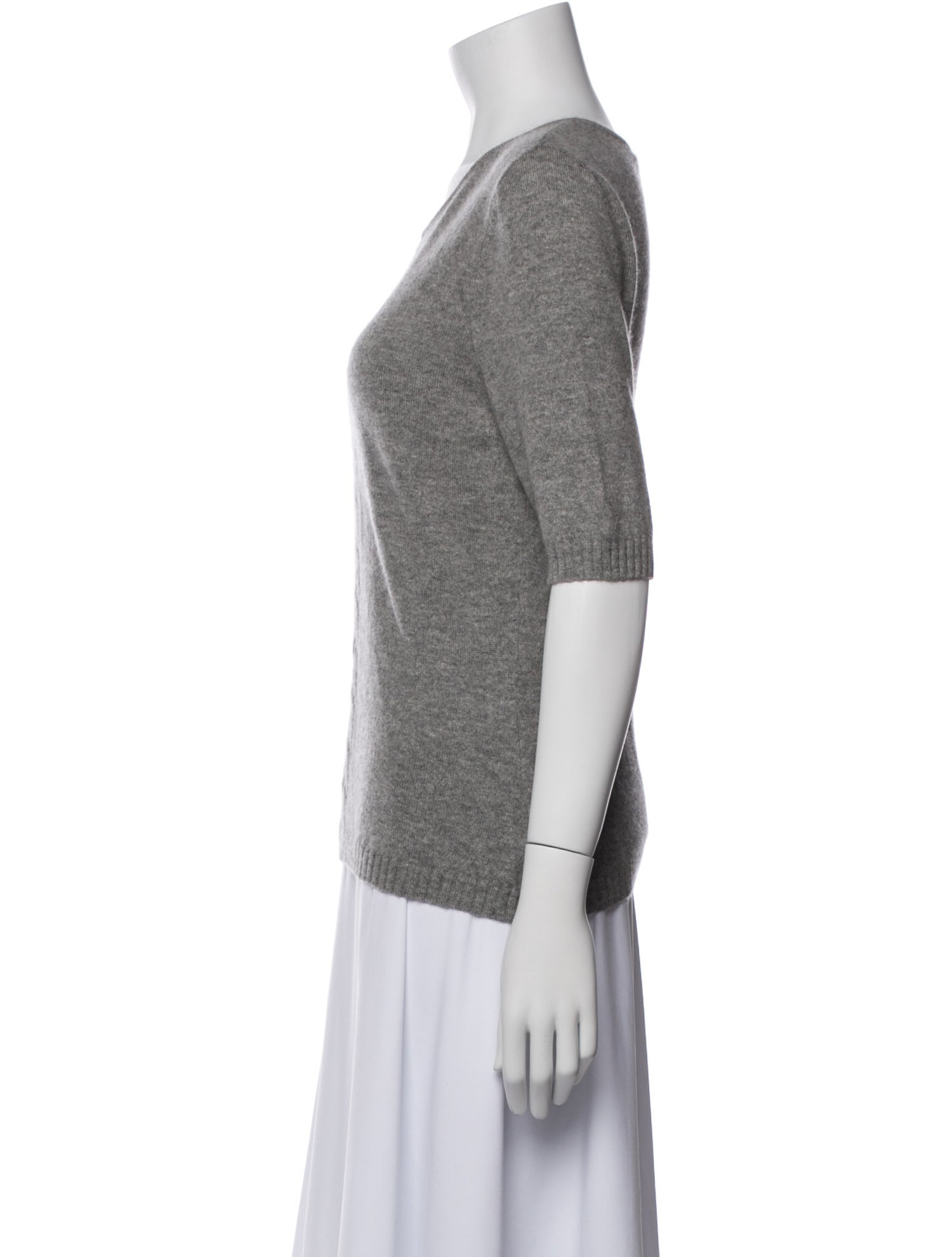 St. John Cashmere Crew Neck T-Shirt