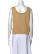 St. John Scoop Neck Sleeveless Top