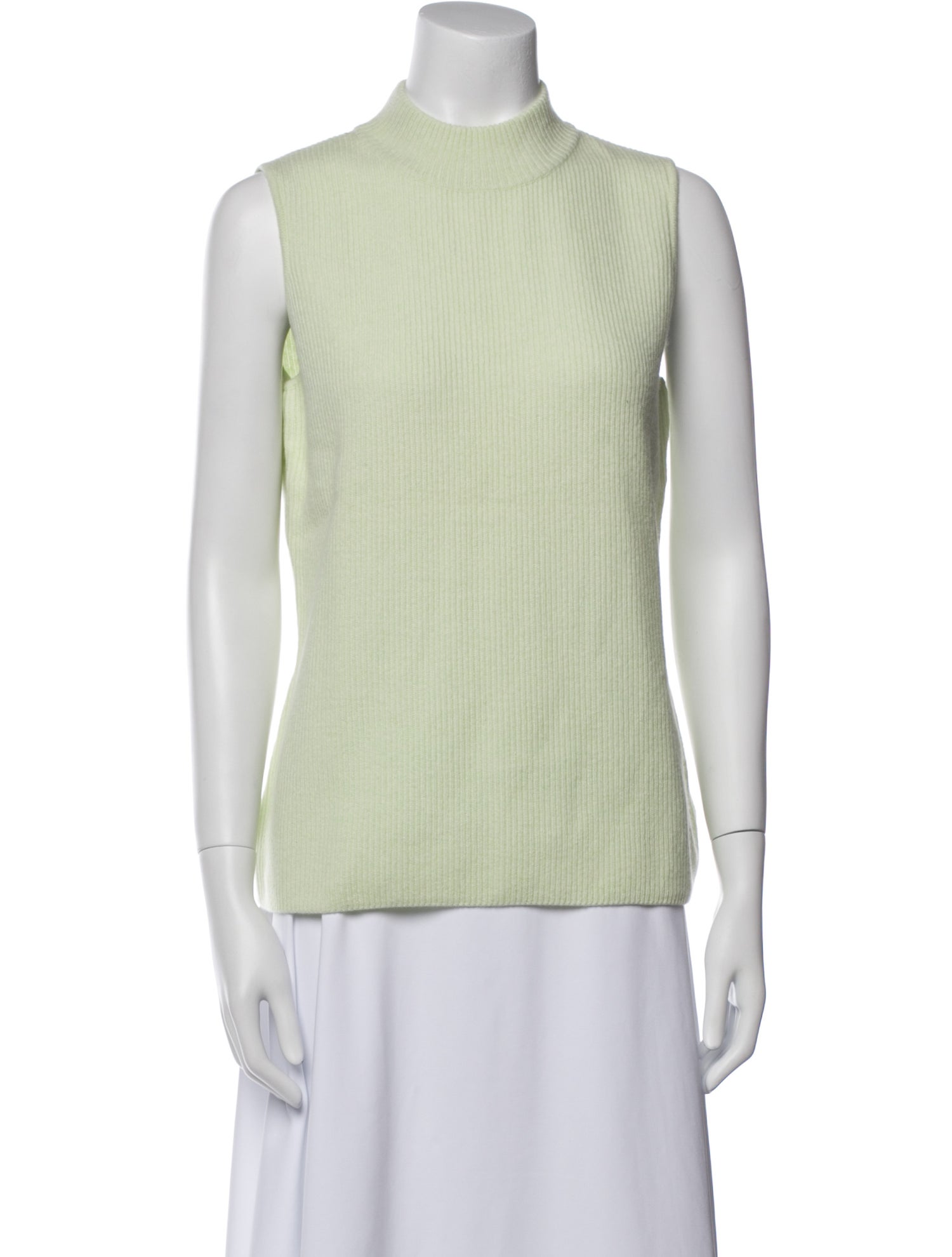 St. John Cashmere Mock Neck Top