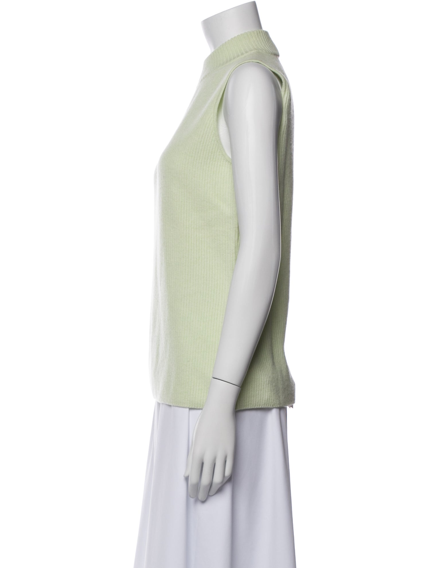 St. John Cashmere Mock Neck Top