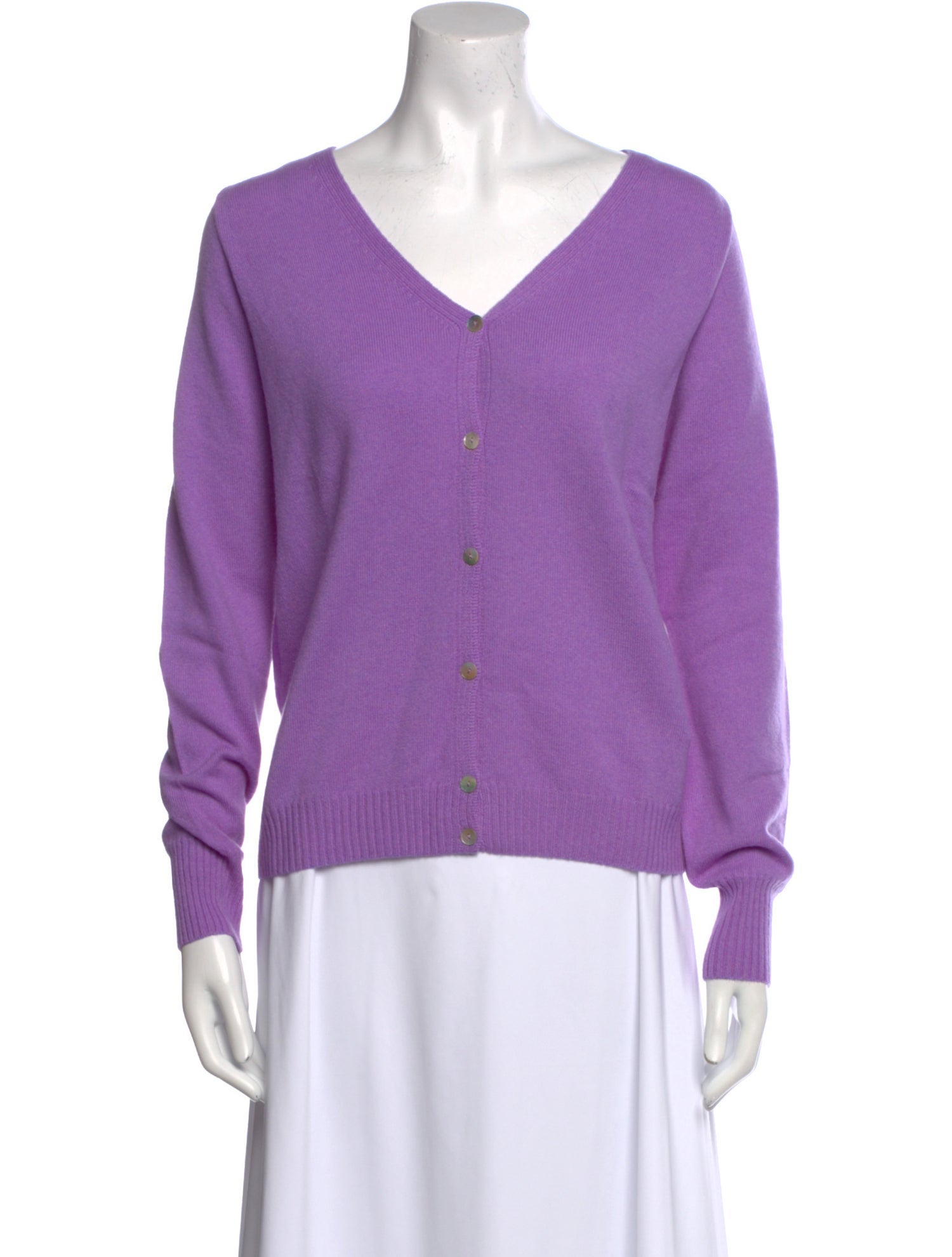St. John Cashmere V-Neck Sweater