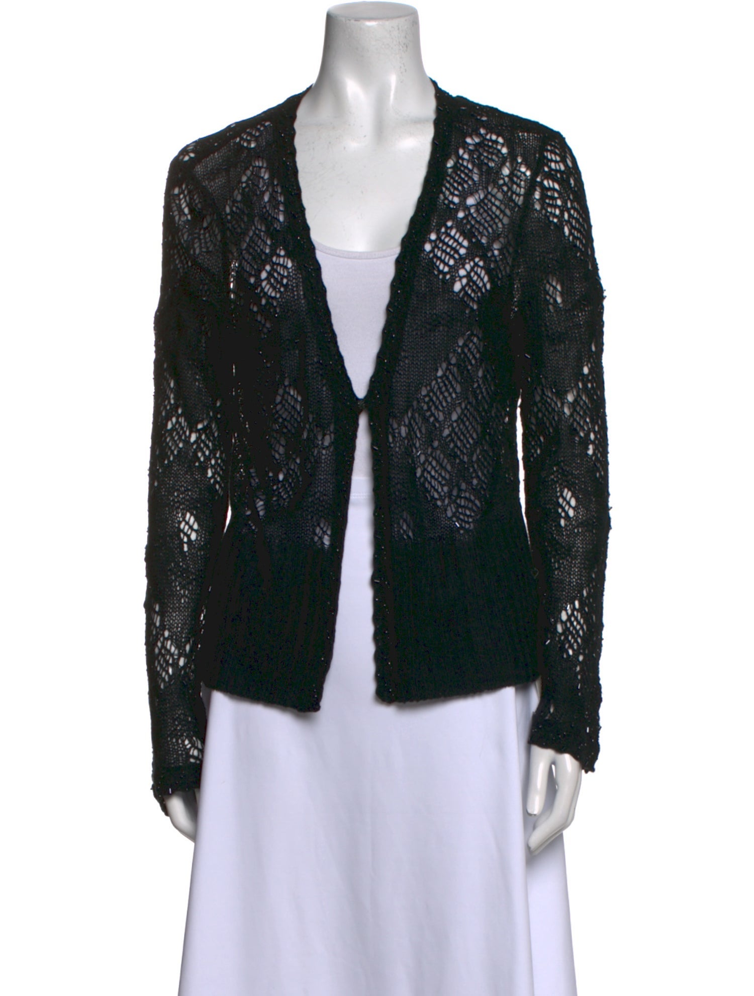 St. John Cashmere Patterned Sweater