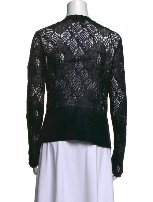 St. John Cashmere Patterned Sweater