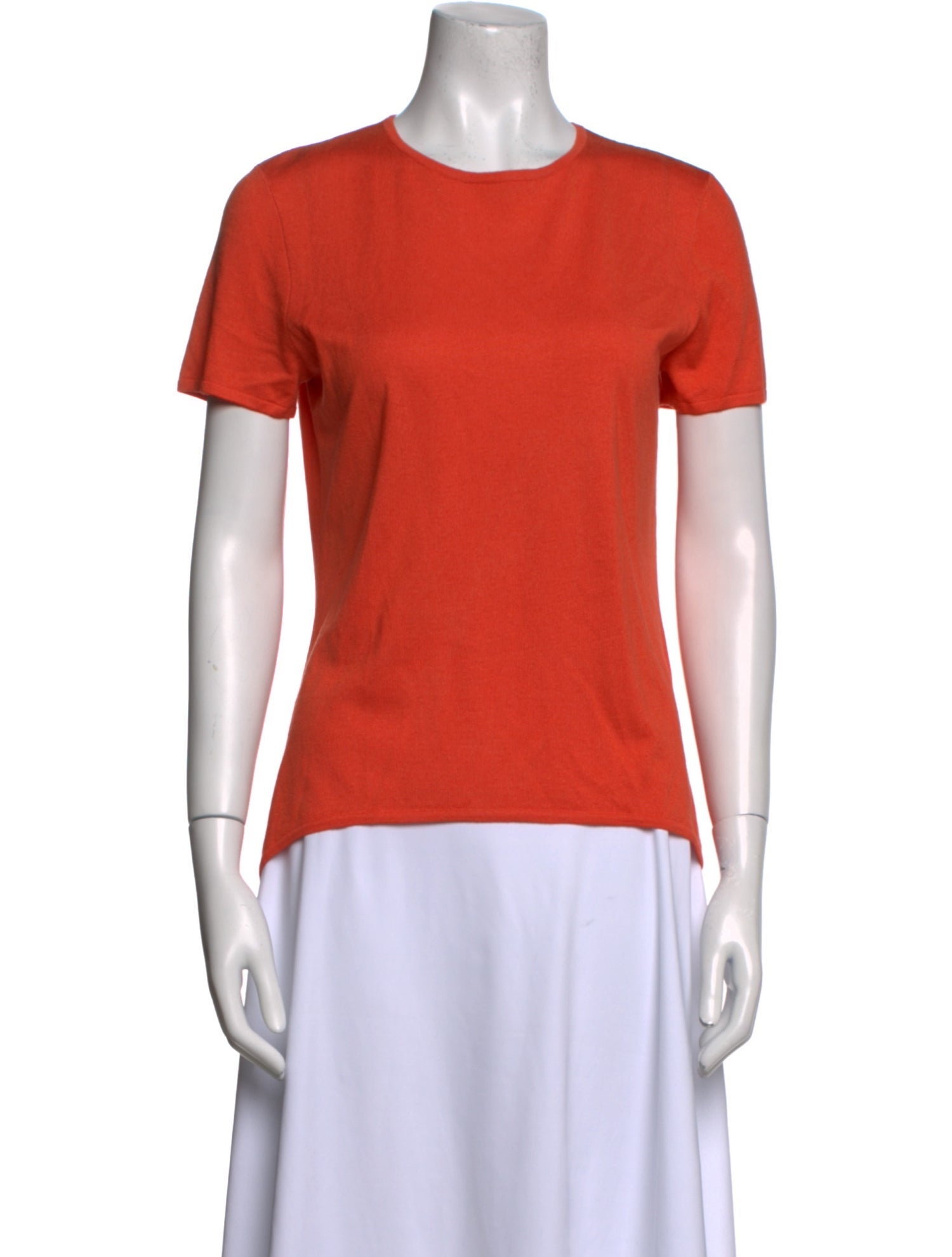 St. John Silk Crew Neck T-Shirt