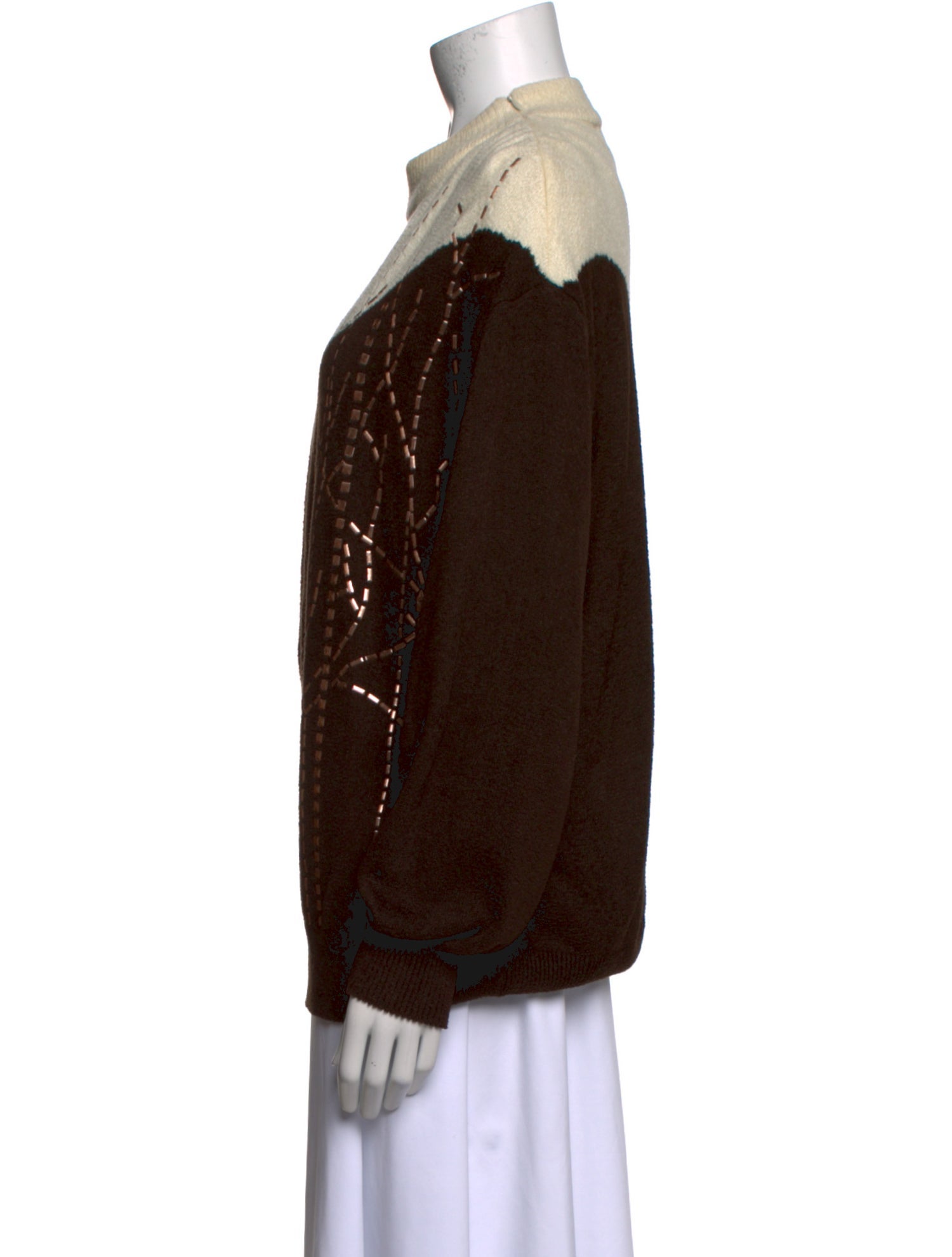 St. John Wool Printed Sweater