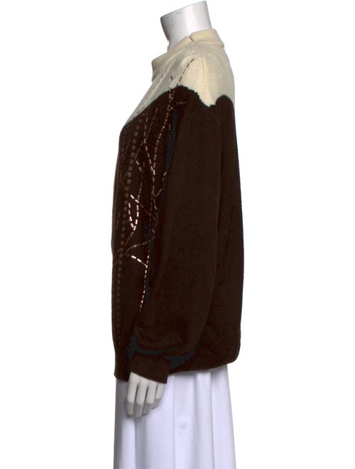 St. John Wool Printed Sweater