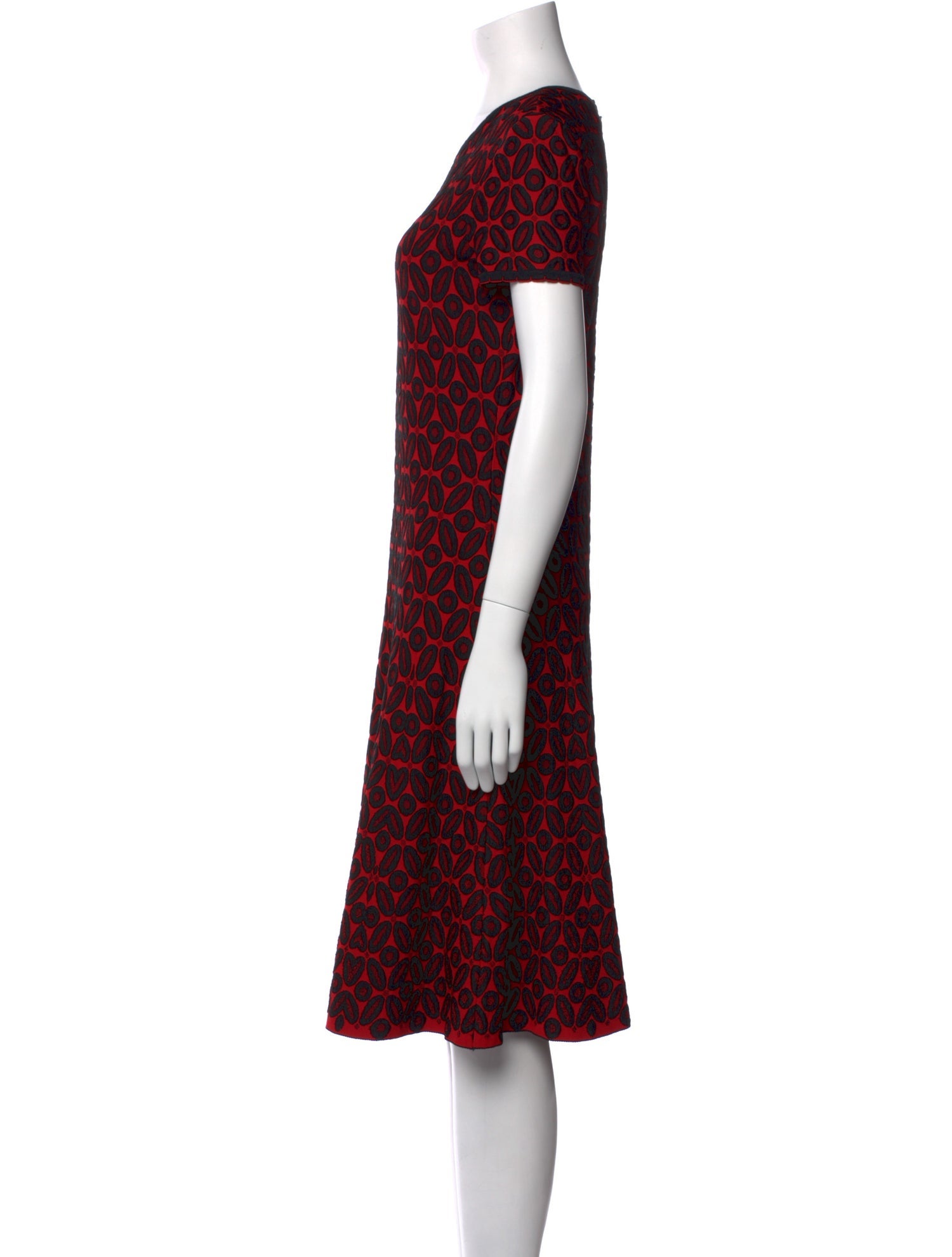 St. John Printed Knee-Length Dress