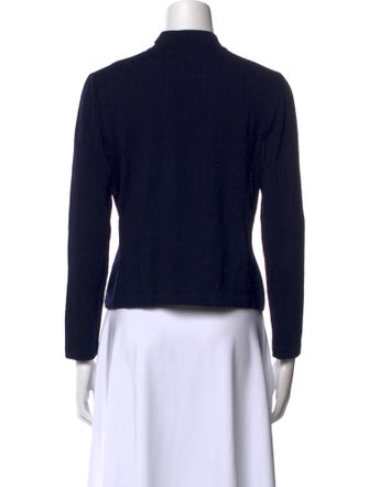 St. John Mock Neck Long Sleeve Top